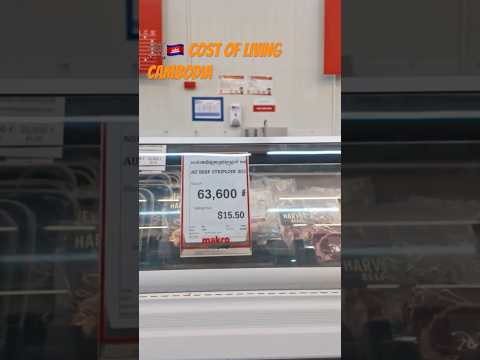 🛒🇰🇭 Cost of Living in Cambodia #costofliving #groceryshopping #importedmeat #beef #cambodia #meat