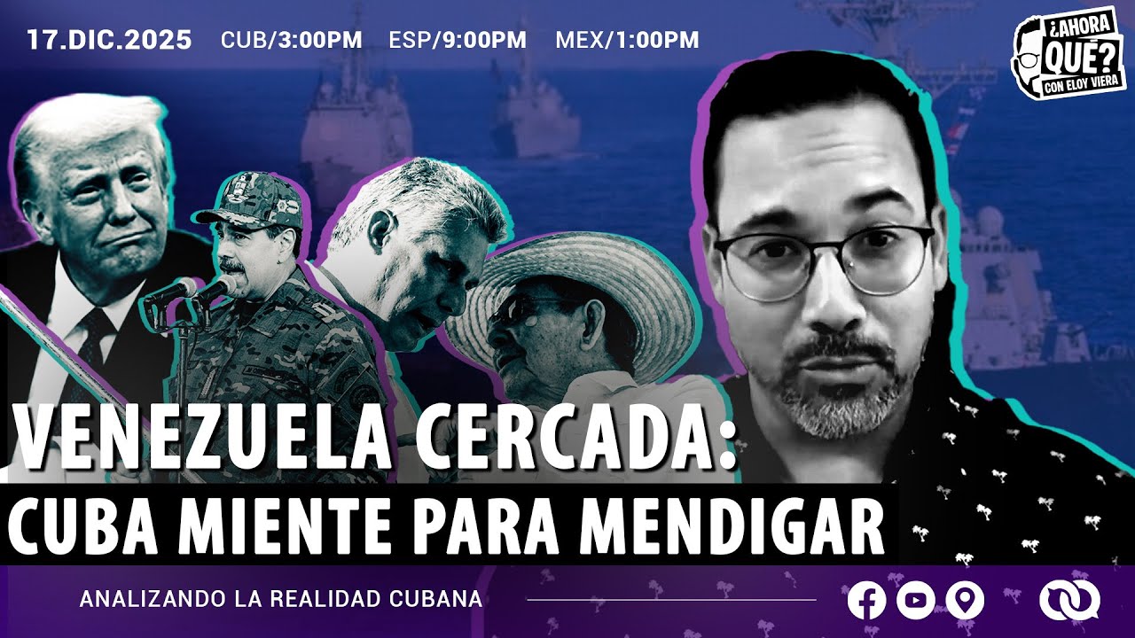 Venezuela cercada y el régimen cubano miente para mendigar