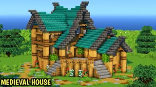 MINECRAFT MEDIEVAL HOUSE || How to build medieval house #minecraft