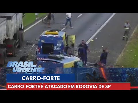 Carro-forte é atacado em Rodovia de São Paulo | Brasil Urgente