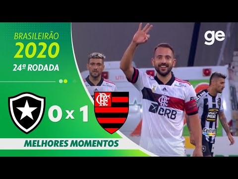 BOTAFOGO 0 X 1 FLAMENGO | MELHORES MOMENTOS | 24ª RODADA BRASILEIRÃO 2020 | ge.globo