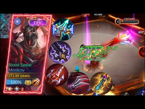 MOSKOV FULL LIFESTEAL BUILD BE LIKE! EASILY OUTPLAY 1VS2 GOLD LANE!