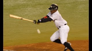 【内野安打①】ロエル・サントス(Roel Santos)走り打ち awesome Japanese baseball. cuba player