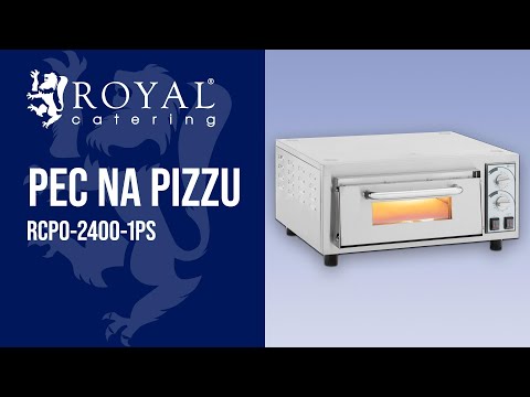 video - Pec na pizzu - 1 komora - 2 400 W - Ø 40 cm - žáruvzdorný kámen - Royal Catering