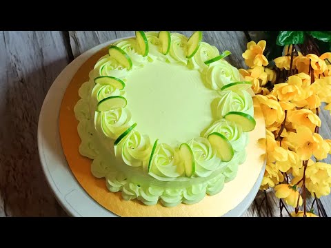 2 Eggs lemon sponge cake|Lemon spongeCake Recipe With Easy Decoration|without oven lemon spongecake