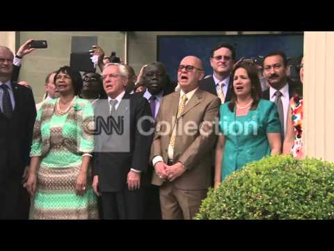 CUBA EMBASSY OPENING CEREMONY-NATL ANTHEM