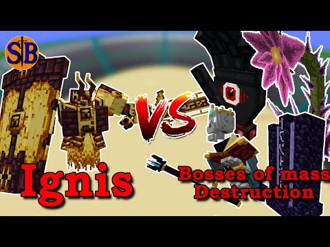 Ignis(L_ender's Cataclysm) vs Bosses of Mass Destruction | Fabric Minecraft Mob Battle