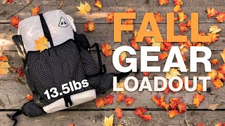 Fall Backpacking Gear List 2021 - 13.5 Pound Lightweight Loadout