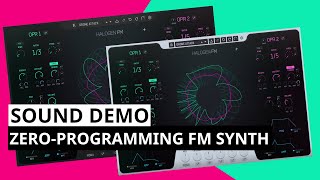 Video thumbnail for Gforce Software Halogen FM Sound Demo - The Zero Programming FM Synth | SYNTH ANATOMY by SYNTH ANATOMY