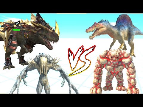 T  REX NEW SKIN + SCOURGE AGAINST INFERNALS + CARNIVORE DINOS   ANIMAL REVOLT BATTLE SIMULATOR
