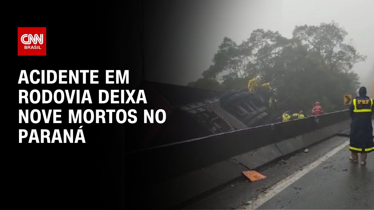Acidente em rodovia deixa nove mortos no Paraná | LIVE CNN