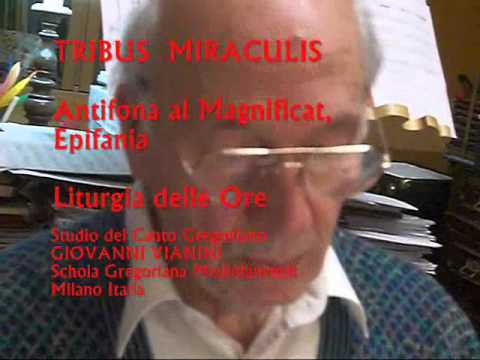 Antifona: TRIBUS MIRACULIS, Epifania, Studio di Giovanni Vianini, Milano, It.