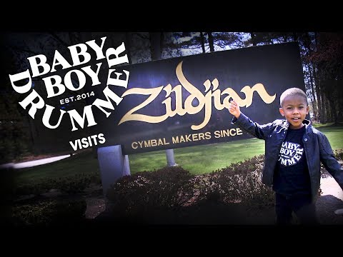Baby Boy Drummer LJ Visits Zildjian
