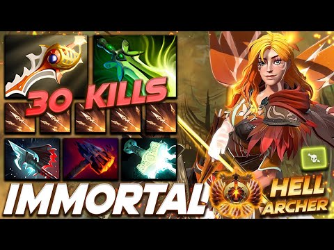 Windranger 30 Frags Hell Archer - Dota 2 Pro Gameplay [Watch & Learn]