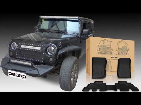 2014 - 2018 Jeep Wrangler JK OEDRO® All-Weather 3D Foor Mat Install and Test