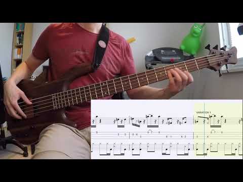 GrooveCell - Bass & Drum Grooves - hiphop_0005 (Video + Score) - 92 bpm - 4/4