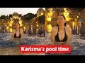 Karisma Kapoor Enjoys Pool Time At An Exotic Location Shares Picture In Black Bikini