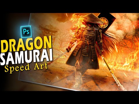 👹I Create EPIC FANTASY SAMURAI👹 PHOTOSHOP MANIPULATION - [Speed Art]