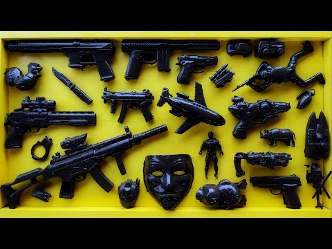 Cleans Hacker Weapon Box! Explosives and Dangerous Toy Guns - Sharp Karambit Knives Box of Toy Guns