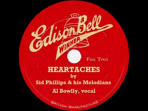 1931 Sid Phillips - Heartaches (Al Bowlly, vocal)