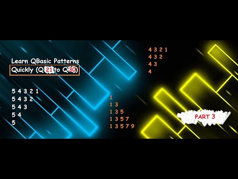 Qbasic Program Qbasic Pattern Quick Learn Q21 To 30nested Loop In Qbasic Nested For Loop