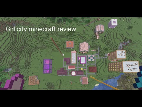 Minecraft обзор на город девочек girl city