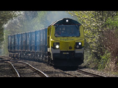 Freightliner Class 70 No. 70001 on 6J34 Runcorn Folly Lane - Brindle Heath @ Denton on 09.04.20 - HD