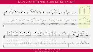 [Share Guitar Tabs] Verbal Razors (Exodus) HD 1080p