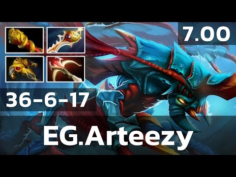 EG.Arteezy • Weaver • 36-6 — Patch 7.00 Pro MMR