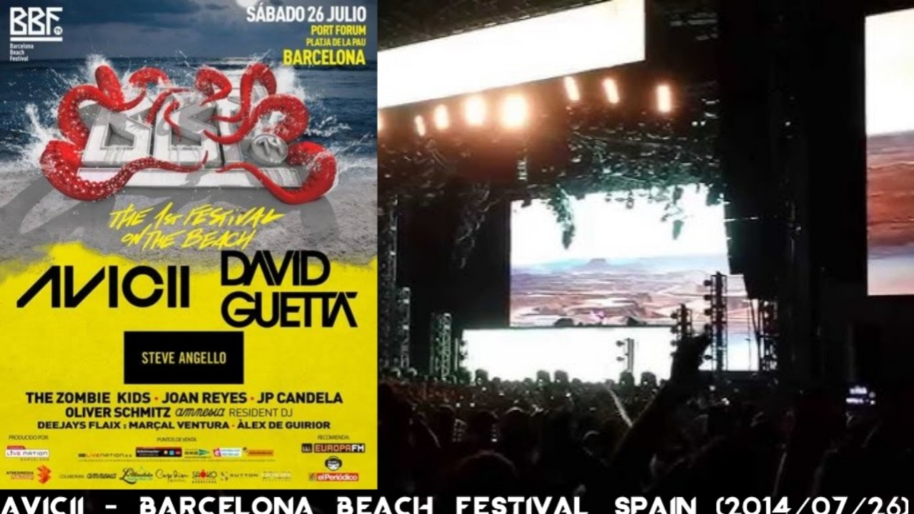 Avicii @ Barcelona Beach Festival, Spain (2014/07/26)