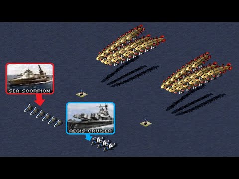 Sea Scorpions vs Aegis - Red Alert 2