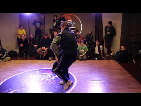 отбор pro 1x1 bboy PJ vs bgirl Nasty rock - брейкданс батл WINTER WARS 2020