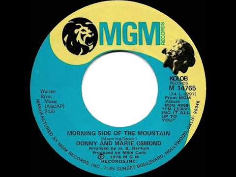 1975 HITS ARCHIVE: Morning Side Of The Mountain - Donny & Marie Osmond (mono 45--#1 A/C)