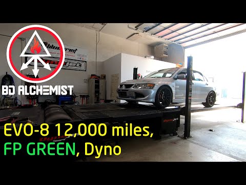 Evo 8 with 12,000 original miles, FP Green Dyno Day