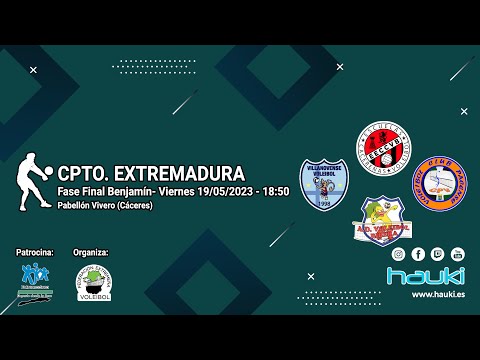 🧔🏻‍🏐 FASE FINAL CPTO. EXTREMADURA - BENJAMÍN MASCULINO 2023   💚🤍🖤