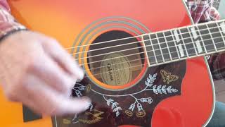 Video thumbnail for 2016 Epiphone Hummingbird Pro Acoustic Electric Guitar review by Audio Monster