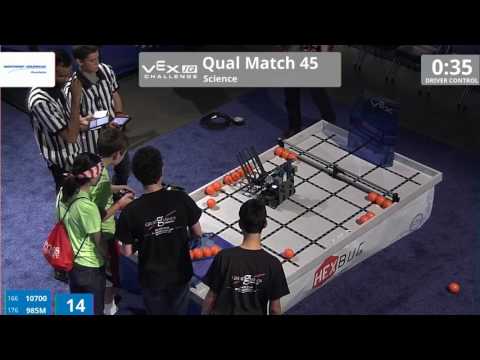 VEX Worlds 2016 - VEXIQ Middle School - Science - Qual 45 (10700 985M) 84