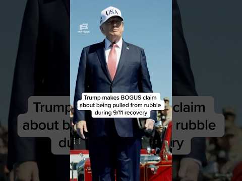 Trump makes BOGUS claim about being pulled from rubble during 9/11 recovery effort