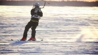 preview picture of video 'Snowkiting In Luleå'
