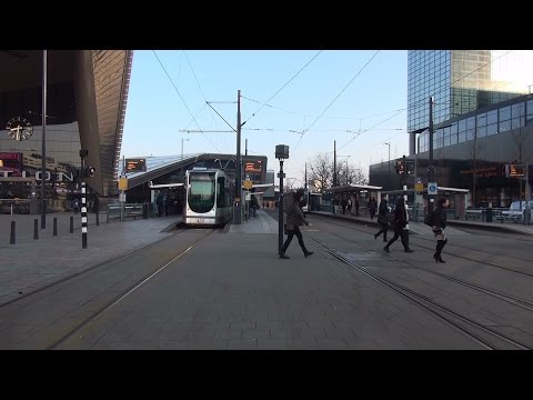 RET Alstom Citadis 2152 tramhalte Rotterdam Centraal