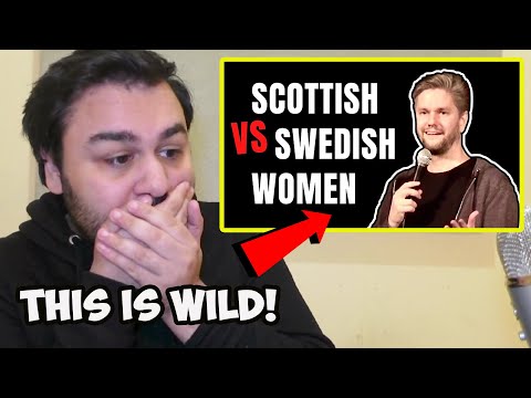 British Reaction To Scottish VS Swedish Women (Fredrik Andersson stand-up comedy)