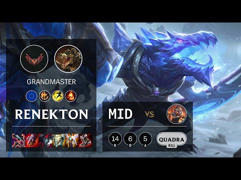 Renekton Mid vs Qiyana - EUW Grandmaster Patch 12.2