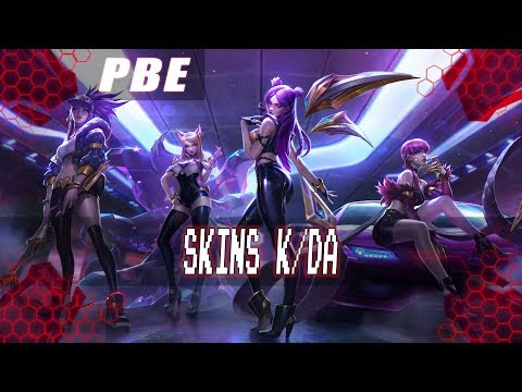 Preview - Skins K/DA Kaisa, Ahri, Akali, Evelynn (Pop Stars)