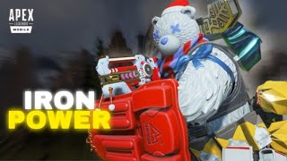 IRON POWER Full Gyroscope Gameplay | Apex Legends Mobile