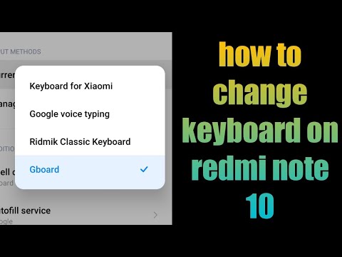 how to change keyboard on redmi note 10 pro max