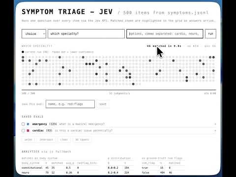 AI testing: Jev for clinical symptoms checking — video thumbnail