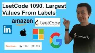 YouTube video 'LeetCode 1090. Largest Values From Labels - Interview Prep Ep 104'
