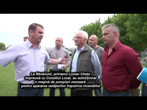 Primarul Lucian Cheța împreună cu Consiliul Local, au achiziționat o mașină de pompieri