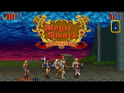 Magic Sword: Heroic Fantasy - 2 Player Arcade Playthrough (Switch)