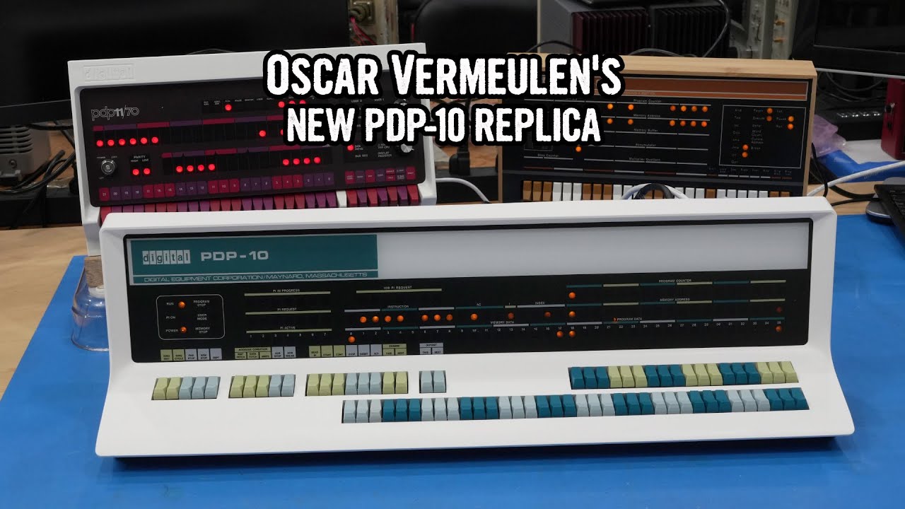 Oscar's new PDP-10 replica (and PDP-8 and PDP-11 too)